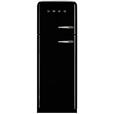 Smeg FAB30LF Fridge Freezer, A++ Energy Rating, Left-Hand Hinge, 60cm Wide Black Smeg FAB30LF Fridge Freezer, A++ Energy Rating, Left-Hand Hinge, 60cm Wide Black